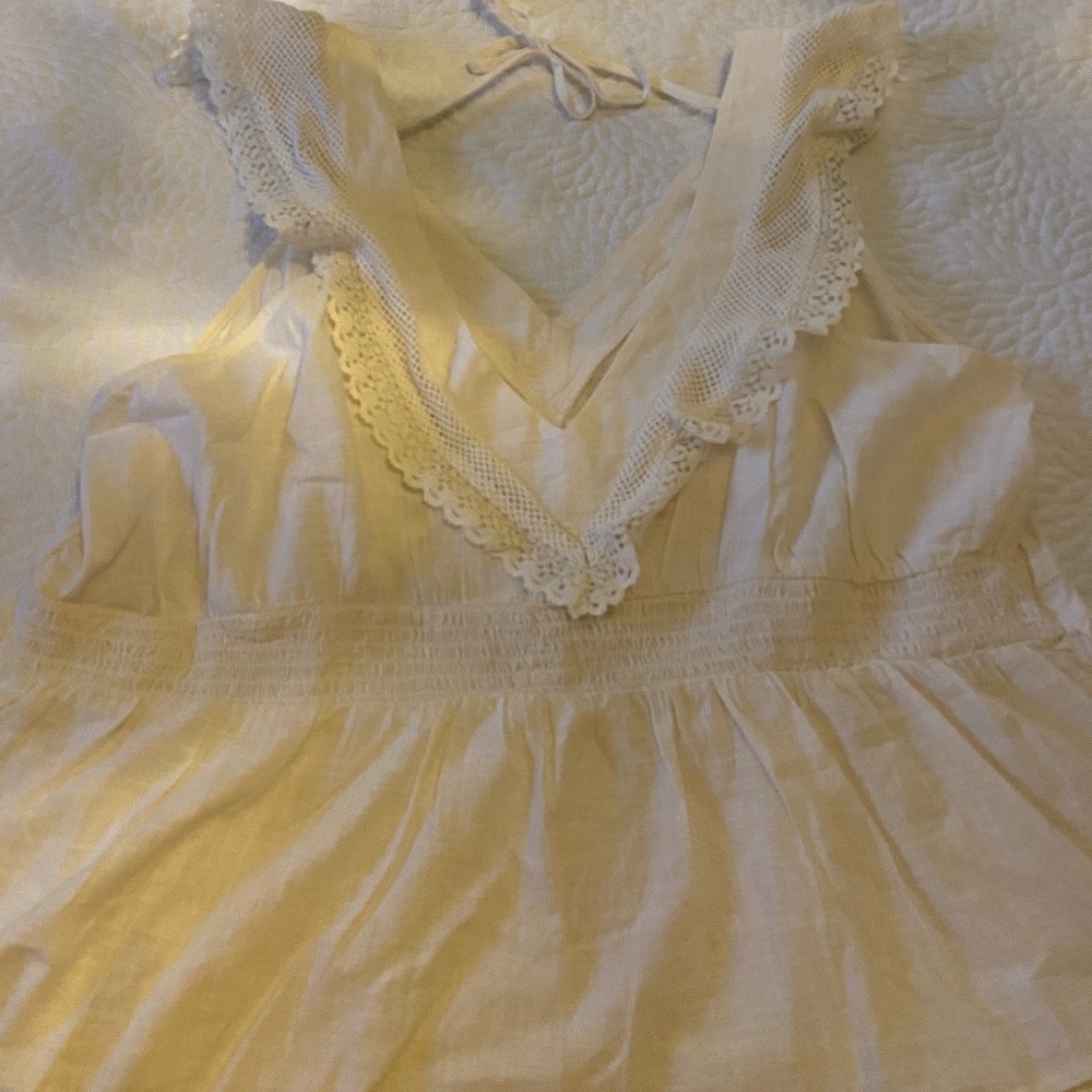 Old Navy cream boho style top